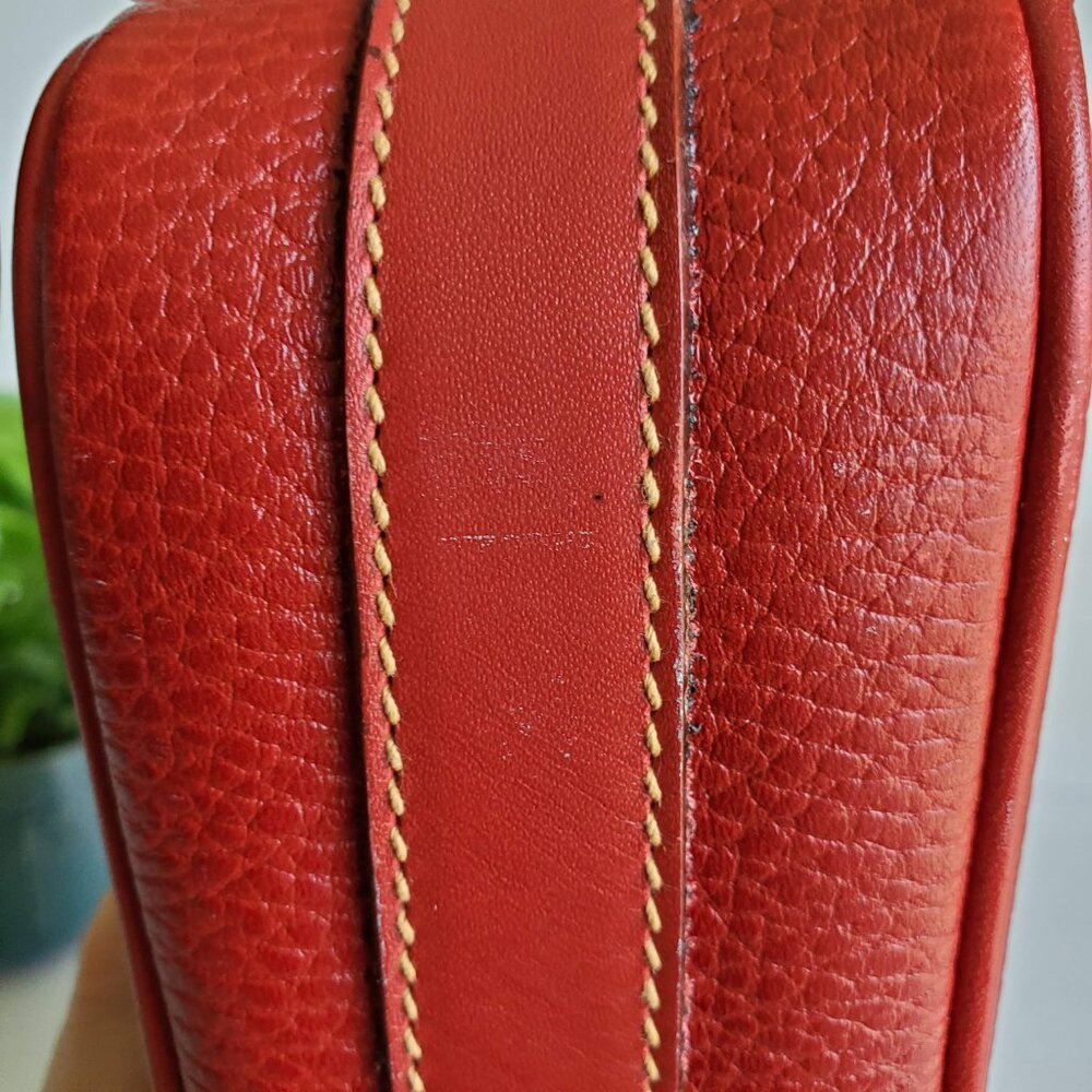 EUC Vintage Coach Sheridan Charleston Bag (#4217) Red w/Red trim – Hard to Find! - Picture 12 of 12